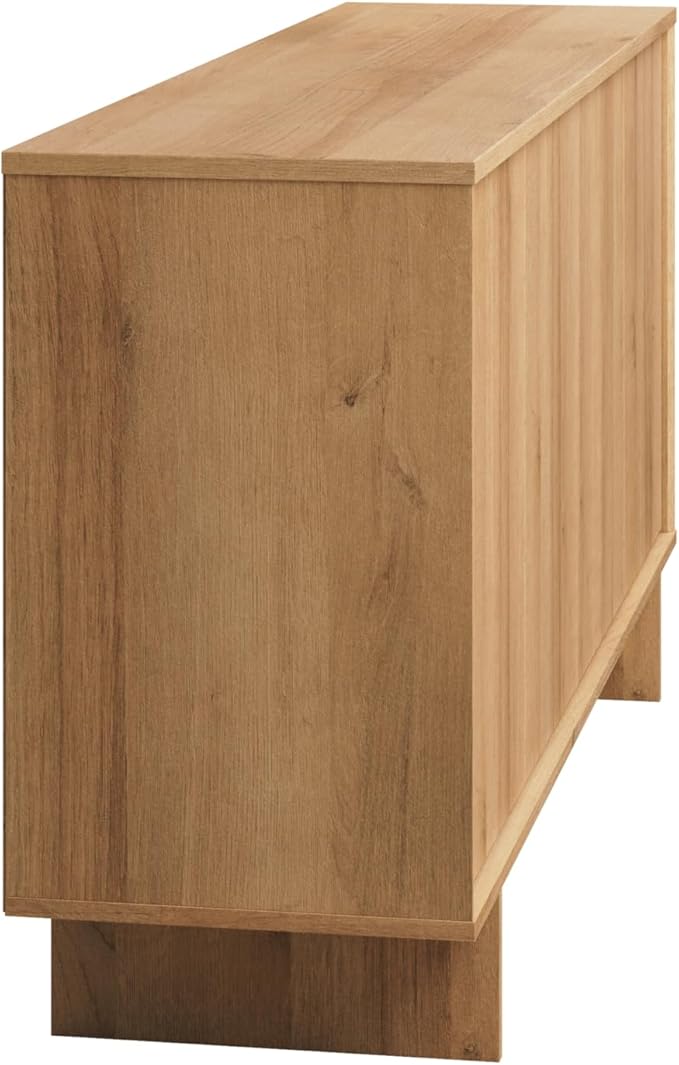 Prepac Natural Oak Finnley Sideboard Cabinet Buffet Cabinet - Image 9