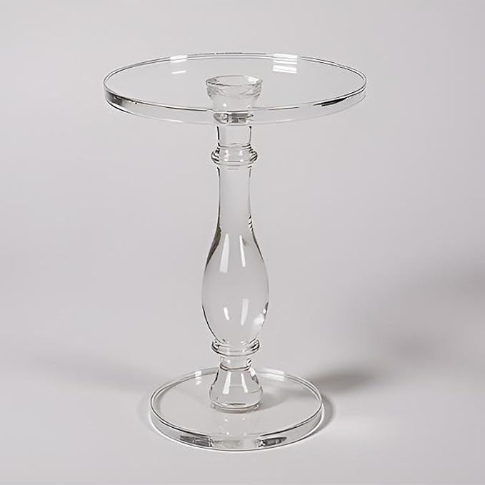 LIKENOW Acrylic End Table, Acrylic Side Table, Modern Nightstand by LIKENOW