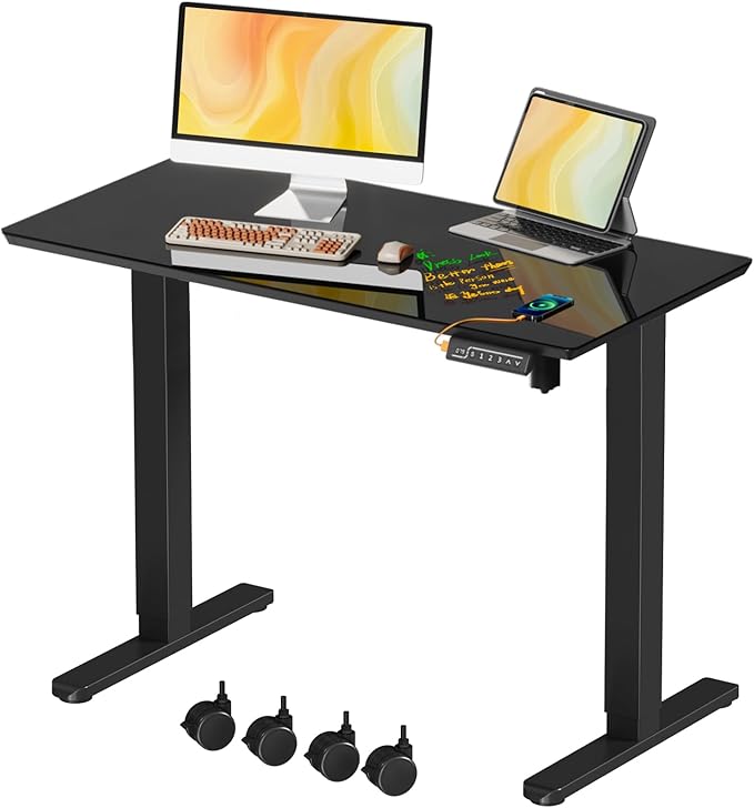 JOY worker Small Electric Standing Desk, Sit to Stand Desk Workstation by JOYworker