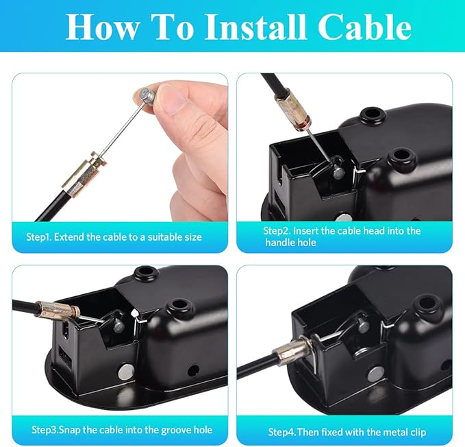 Sopito Universal All-Metal Recliner Handle Replacement, Recliner Cable Pull - Image 4