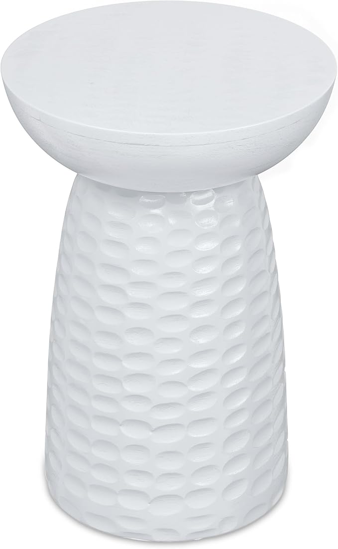 SIMPLIHOME Boyd 13-inch Wide Solid Mango End Table in White, Contemporary-Style - Image 7