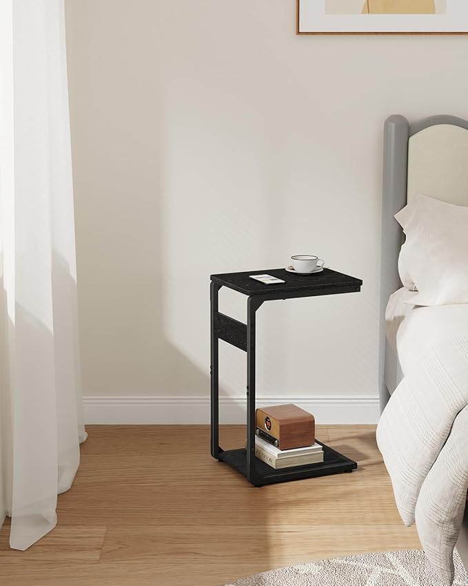 Narrow C-Shaped End Table, Small Side Table - Image 6
