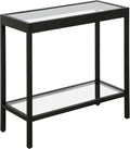 Henn&Hart 24" Wide Rectangular Rectangular Side Table in Blackened Bronze by HennHart