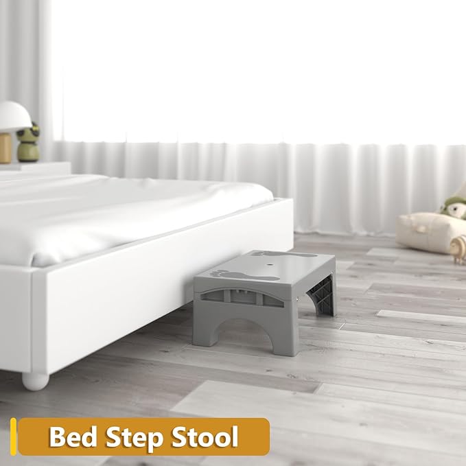 Folding Step Stool for Adults Kids, Heavy Duty Non-Slip Foldable Stepping Stool - Image 4