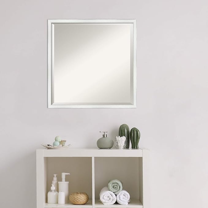 Amanti Art White Bathroom Mirror - Image 6