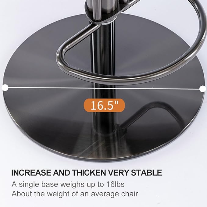 Black Titanium Stainless Steel Bar Stools, Grade Modern Leather Bar Chair - Image 8