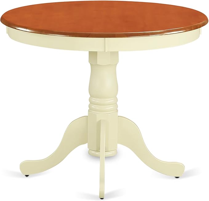 East West Furniture ANAV3-WHI-W 3 Piece Dinette Set - Image 3