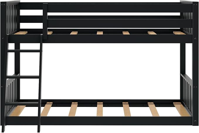 Max & Lily Low Bunk Bed, Scandinavian Modern Bunk Bed, Solid Wood - Image 5