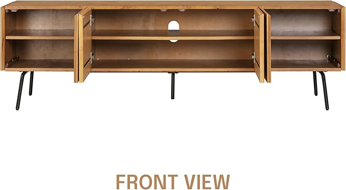 NTC Veil TV Stand with 4 Doors for TVs up to 75’’, Media Console with Vertical - Image 4