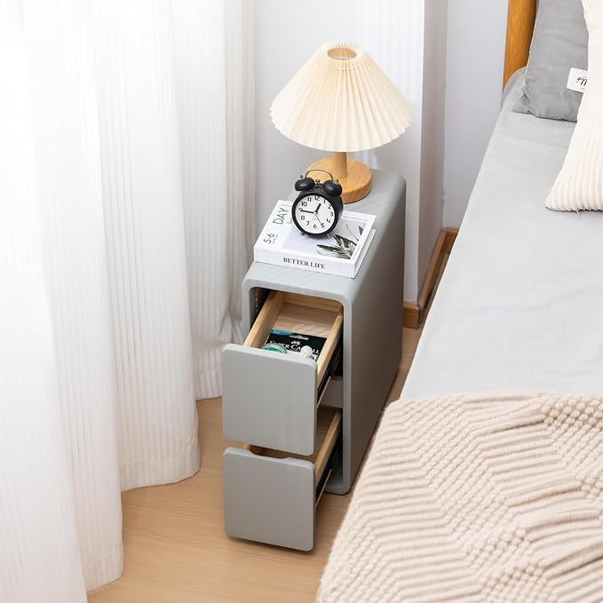 Narrow Nightstand, Solid Wood Night Stand - Image 5
