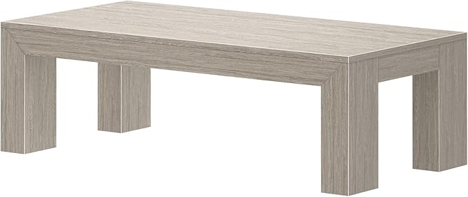 Plank+Beam Modern Rectangular Coffee Table, Medium Sized Coffee Table, Center - Image 4