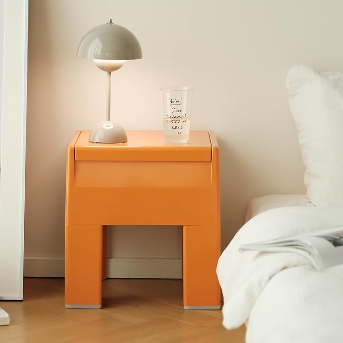 Nightstand Bedside with Storage Space, Dorm and Small Spaces, Easy Assembly - Image 3