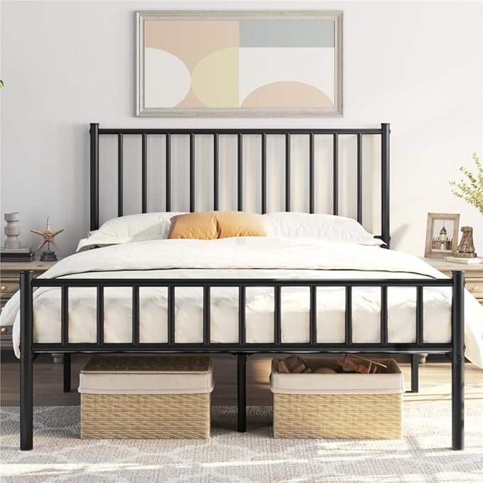 Yaheetech 14 Inch Queen Size Bed Frame Metal Platform Bed by Yaheetech