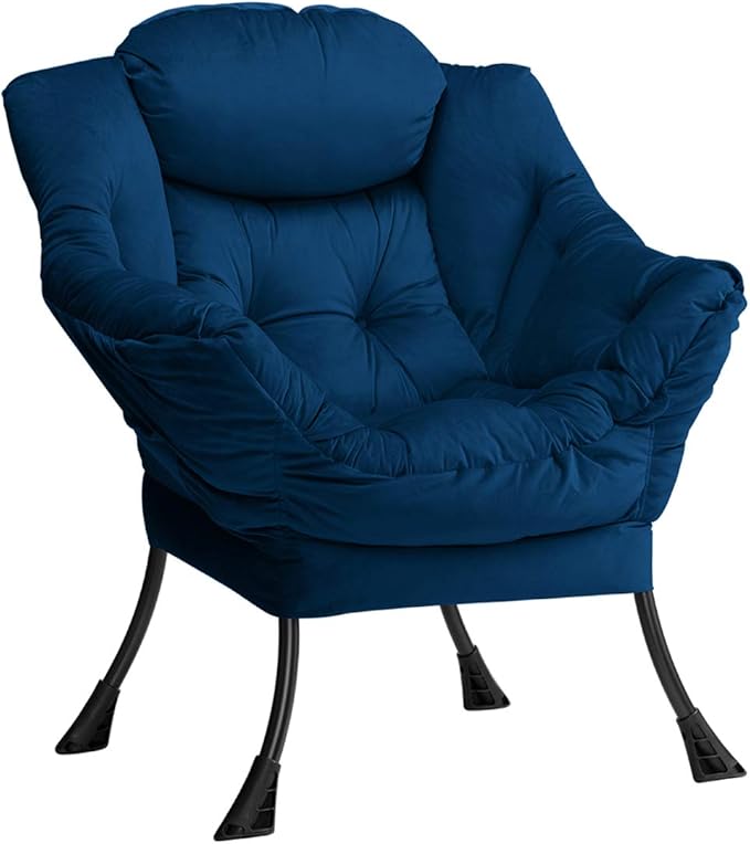 HollyHOME Modern Fabric Large Lazy Chair, Accent Oversized Comfy Reading Chair by HollyHOME