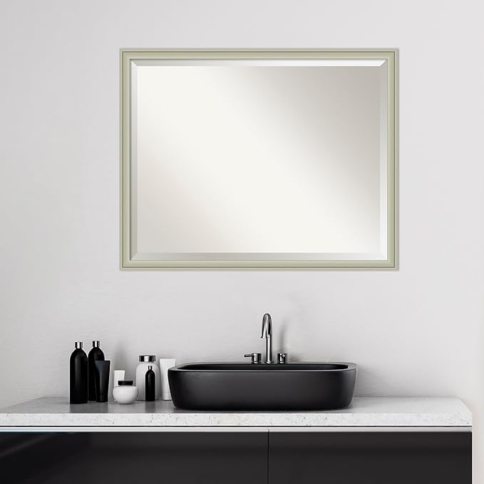 Amanti Art Silver Bathroom Mirror - Image 5