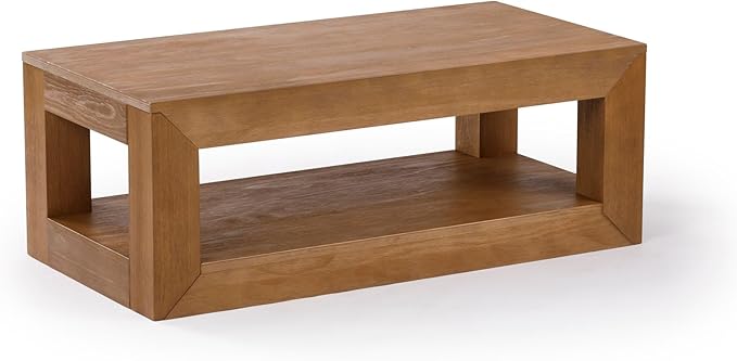 Plank+Beam 40" Modern Rectangular Coffee Table - Image 4