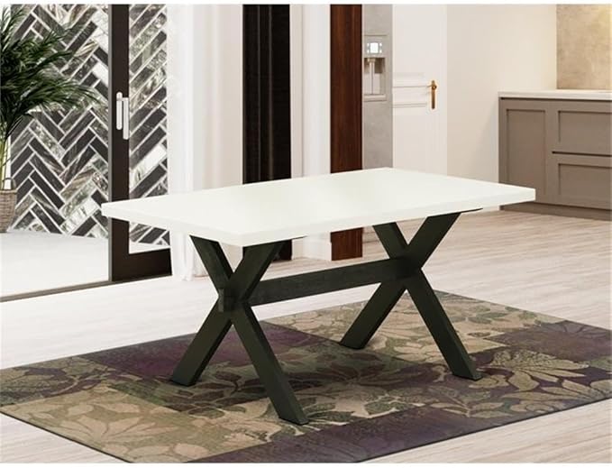 East West Furniture XT626 X-Style Mid-Century Modern Dining Table - Image 2
