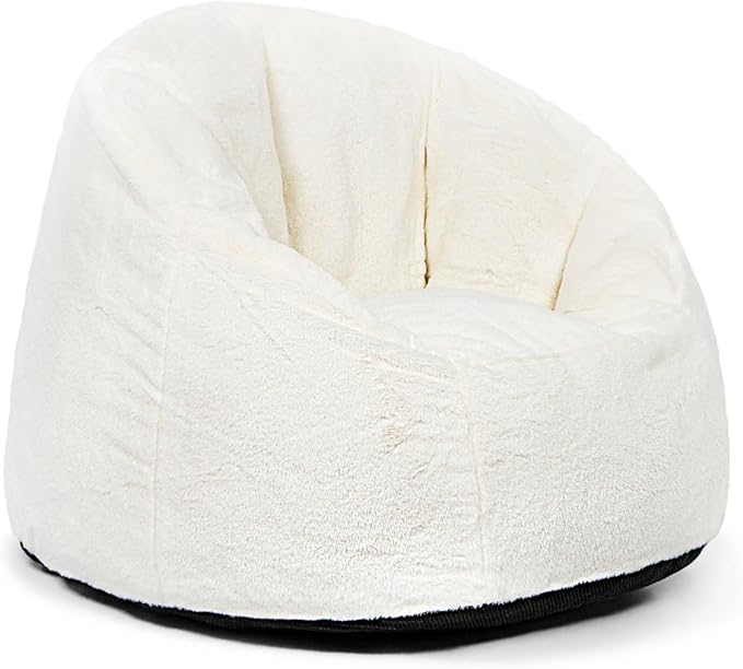 N&V Medium Shell Bean Bag Chair, Adult Size Bean Bag Sack, Foam Filling - Image 4