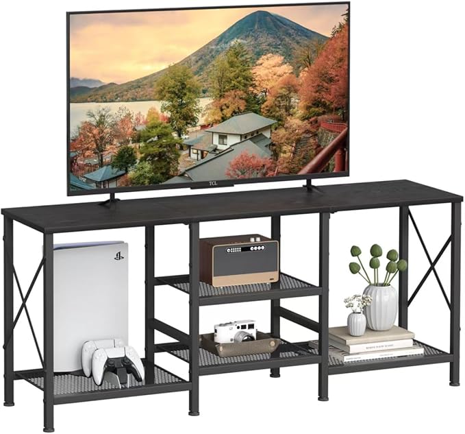 TV Stand for 55 Inch TV, Entertainment Center by JARHETUN