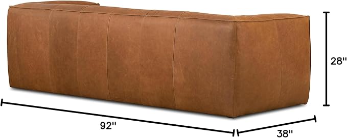 POLY & BARK Capa Sofa in Full-Grain Pure-Aniline Italian Tanned Leather in - Image 8