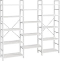 SUPERJARE Triple 5 Tier Bookshelf, Bookcase by SUPERJARE