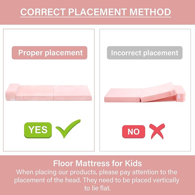 Tiita Folding Sofa Bed for Kids, Toddler Fold Out Couch - Image 6
