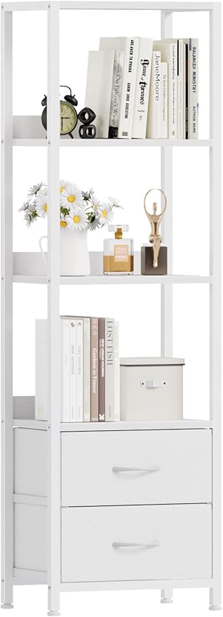 Furnulem 4-Tier Corner Shelf, Bookshelf by Furnulem