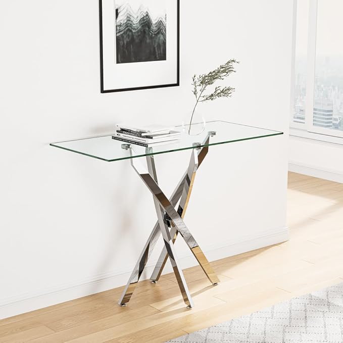 Tempered Glass Console Table by NIERN