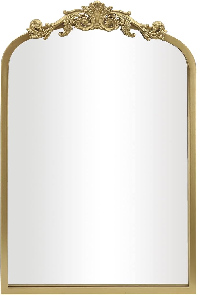 AIXI HOME Gold Arched Mirror 15"x23", Traditional Arendahl Vintage Antique - Image 7