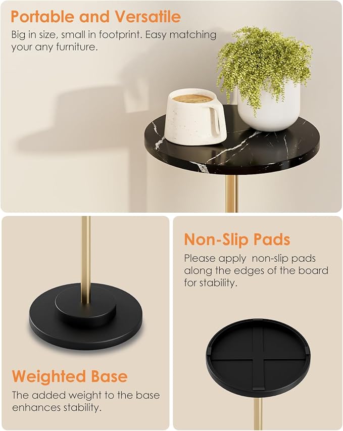 Round Side Table, Small Drink Table - Image 7