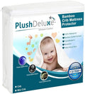 Mini Crib Mattress Protector 100% Waterproof, Noiseless – Viscose Made from by PlushDeluxe