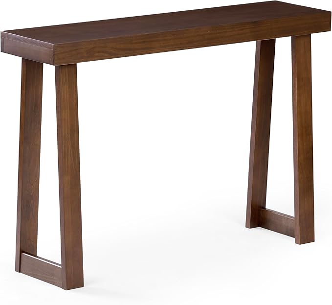 Plank+Beam Solid Wood Console Table, 46.25 Inch, Sofa Table, Narrow Entryway - Image 4