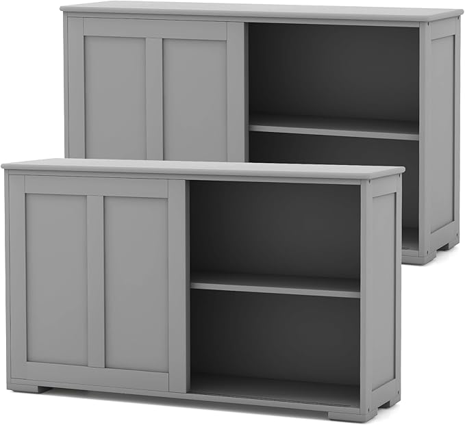 Costzon Sideboard Buffet Cabinet of 2, Wooden Kitchen Storage Cabinet by Costzon