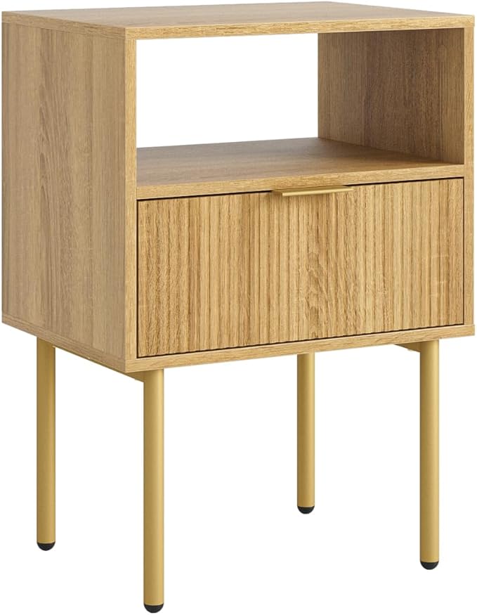 Masupu Night Stand, Mid-Century Modern Bedside Table - Image 8