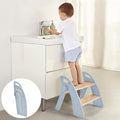 Wooden 2 Step Stool for Kids Bathroom Sink Foldable Anti-Slip 2-Step for Toilet by Unknown