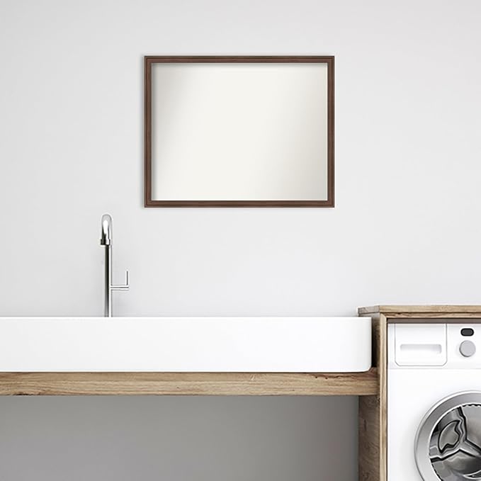 Amanti Art Brown Bathroom Mirror - Image 6