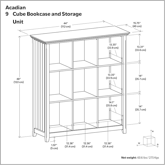 SIMPLIHOME Acadian Bookcase - Image 3