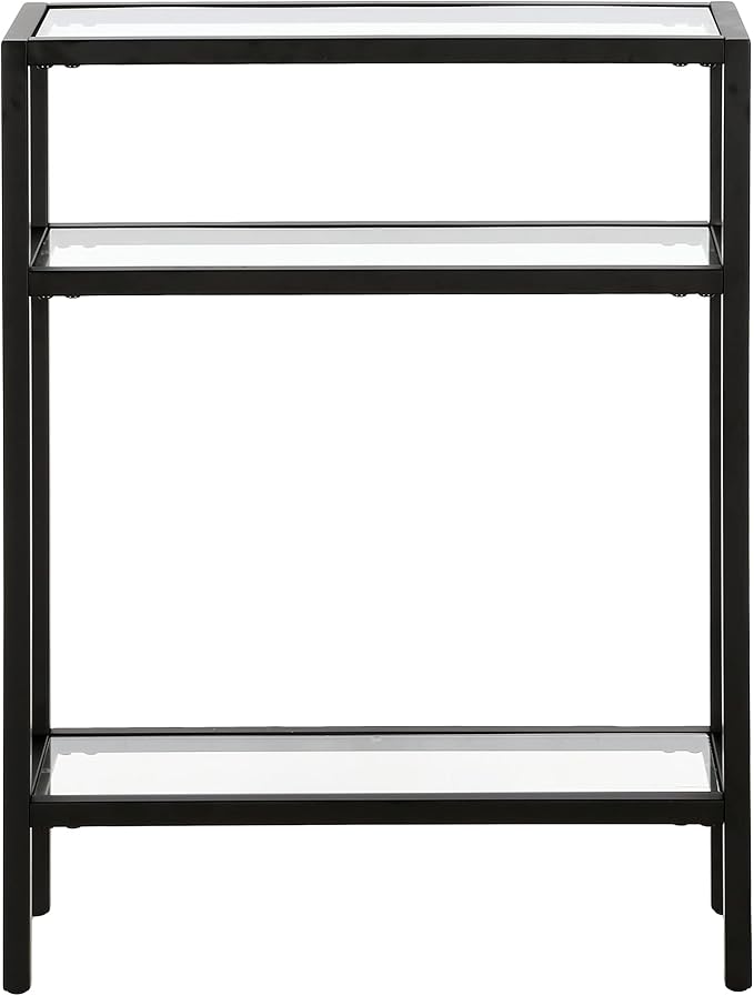 Henn&Hart 22" Wide Rectangular Console Table in Blackened Bronze, Entryway Table - Image 4