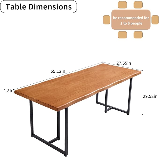 Solid Wood Administrative Desk, Dining Table - Image 3