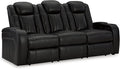 Signature Design by Ashley Caveman Den Modern Faux Leather Power Reclining Sofa by SignatureDesignbyAshley