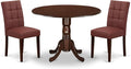 East West Furniture DLAS3-MAH-26 3 Piece Mid Century Modern Dining Table Set by EastWestFurniture