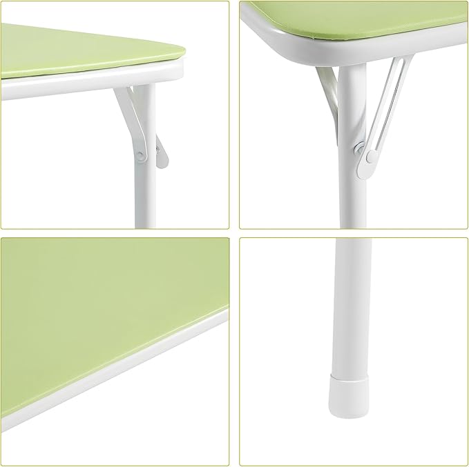 VECELO Kids Folding Activity Table and Chair Set, - Image 3