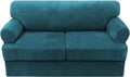 H.VERSAILTEX Sofa Cover 3 Piece T Cushion Loveseat Slipcovers Thick Velvet by HVERSAILTEX