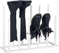 MyGift Modern White Metal Free Standing Boot Shoe Rack Organizer, Tall Boot by MyGiftHome