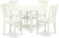 East West Furniture SUAV5-LWH-W 5 Piece Dining Table Set by EastWestFurniture