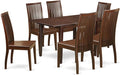 East West Furniture PSIP7-MAH-W 7 Piece Kitchen Table Set Consist of a by EastWestFurniture