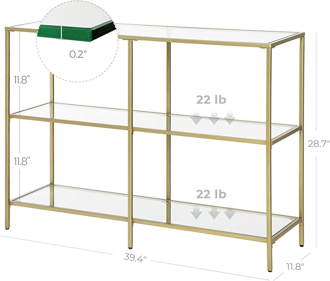 VASAGLE 39.4 Inch Console Table - Image 3