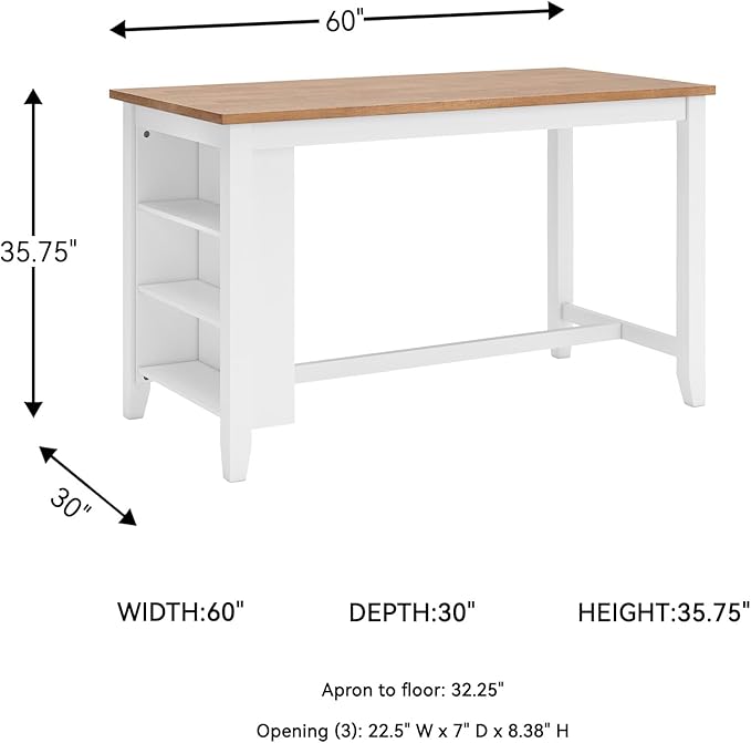 Signature Design by Ashley Gesthaven Farmhouse Counter Height Dining Table - Image 3