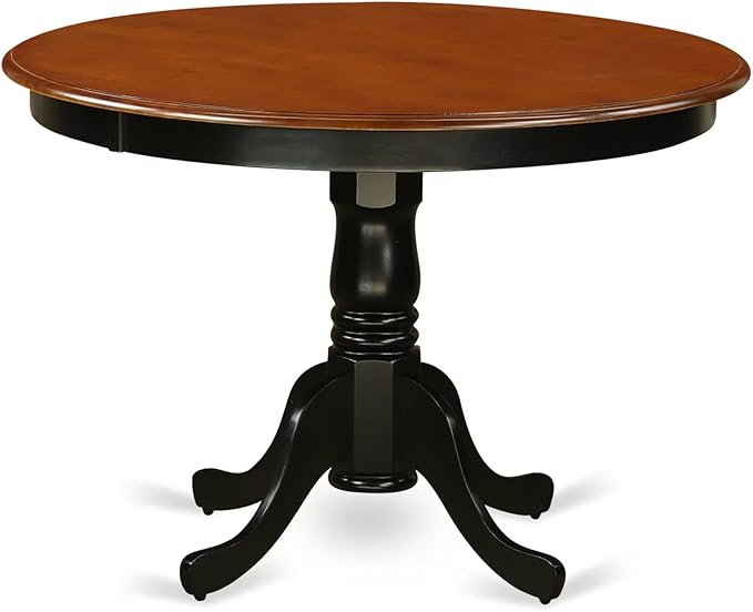 East West Furniture HLAN5-BCH-LC 5 Piece Dining Set Includes a Round Dining - Image 3