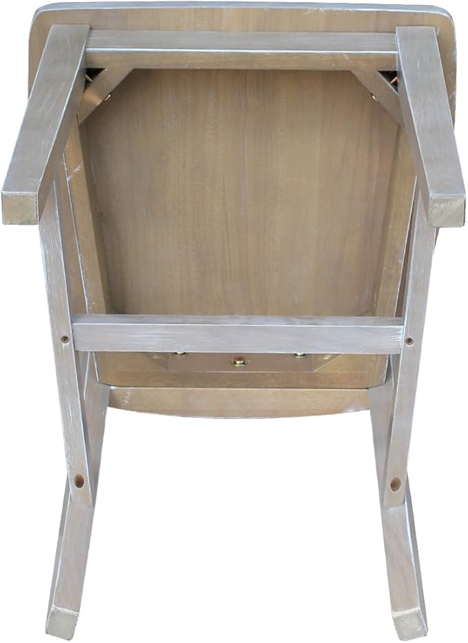 International Concepts San Remo Chair Washed Gray Taupe - Image 7